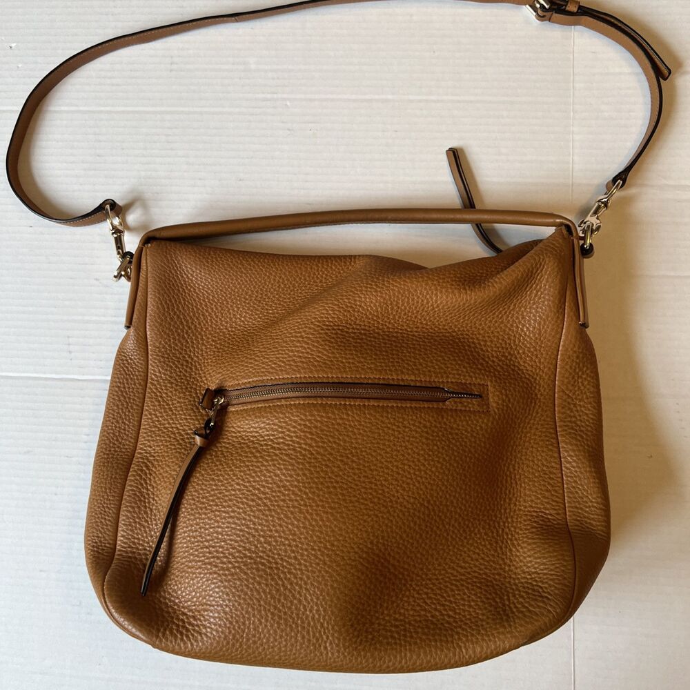 Coach Soft Brown Pebbled Leather Shoulder Bag Bleecker Model 31623 - Picture 4 of 13